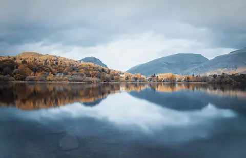Photo of Grasmere, a mere near Elterwater in the Lake District, Cumbria, north west England.