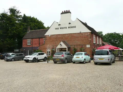 Photo of The White Horse (Southill), a pub in Bedfordshire, eastern England.