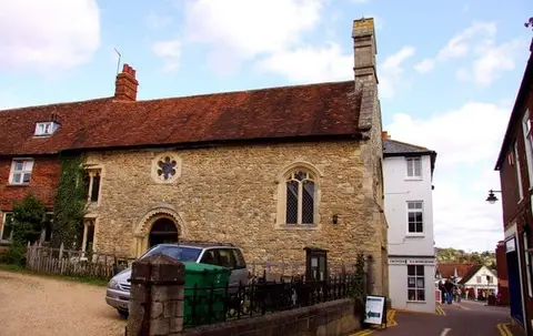 Photo of Buckingham Chantry Chapel, an ancient site in Buckinghamshire, south east England.