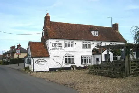 Photo of The Pepper Box Inn, a pub near Ulcombe, Kent, south east England.
