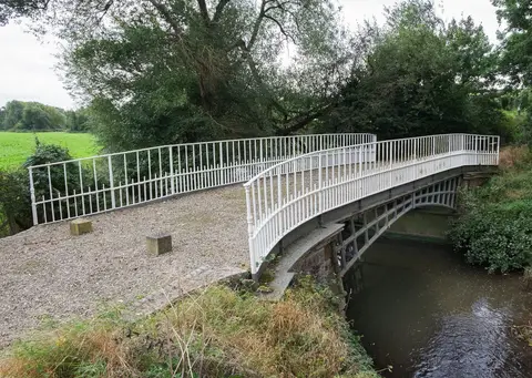 Photo of Cantlop Bridge, a landmark near Shrewsbury, Shropshire, central England.