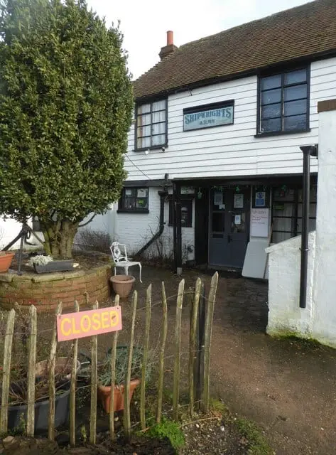 Photo of Shipwright's Arms, a pub near Faversham, Kent, south east England.