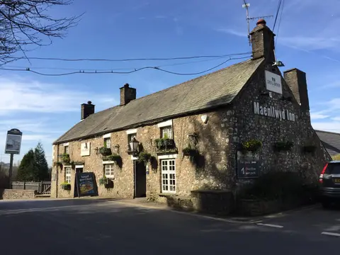 Photo of The Maenllwyd Inn, a pub near Rudry, Caerphilly, south east Wales.