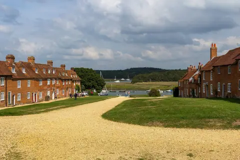 Photo of Bucklers Hard, a village in the New Forest, Hampshire, south east England.