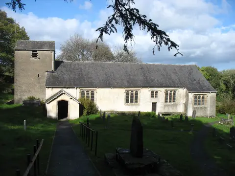 Photo of St Anthony's Church, a church near Cartmel Fell in the Lake District, Cumbria, north west England.