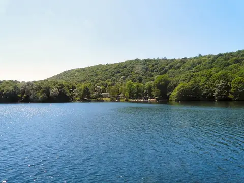 Photo of Windermere, Lakeside YMCA, a swimming spot near Newby Bridge in the Lake District, Cumbria, north west England.