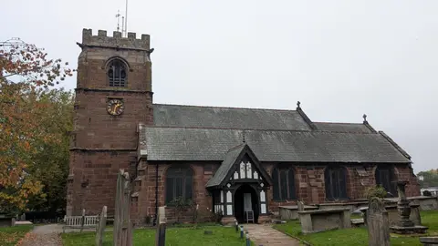 Photo of Tattenhall, a village in Cheshire, north west England.