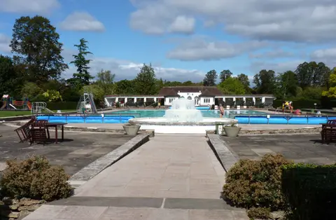 Photo of Cheltenham Lido, a lido in Gloucestershire, south west England.