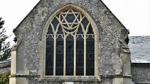 Photo of St Mary Bourne, a village in the North Wessex Downs, Hampshire, south east England.