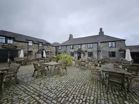 Photo of Jamaica Inn, a pub near Bolventor, Cornwall, south west England.
