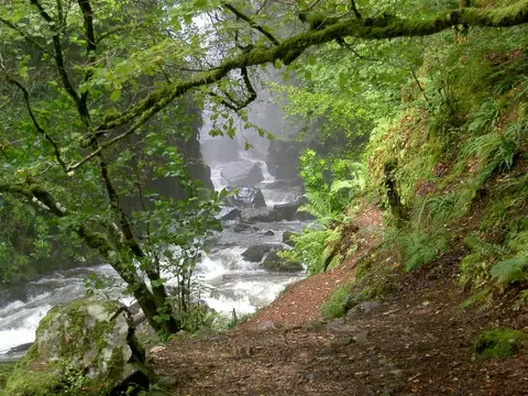 Photo of Grey Mare's Tail Waterfall, Kinlochleven, a waterfall in Ben Nevis and Glen Coe, Highland, the Scottish Highlands and Islands.