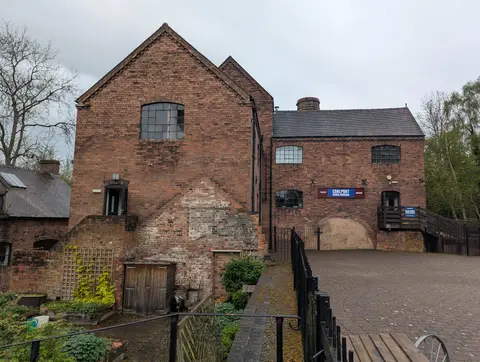 Photo of Coalport China Museum, a visitor attraction near Ironbridge, Shropshire, central England.