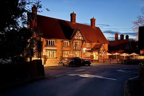 Photo of The Bear's Paw, a pub near Warmingham, Cheshire, north west England.