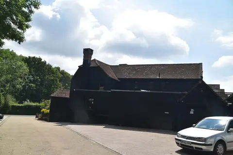Photo of The Bottle House Inn, a pub near Penshurst in the High Weald, Kent, south east England.