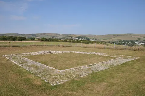Photo of Jordan Hill Roman Temple, a Roman site near Osmington, Dorset, south west England.