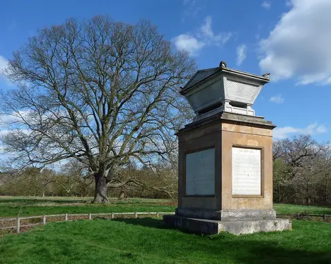 Photo of Gray's Monument Stoke Poges, an ancient site near Eton, Buckinghamshire, south east England.