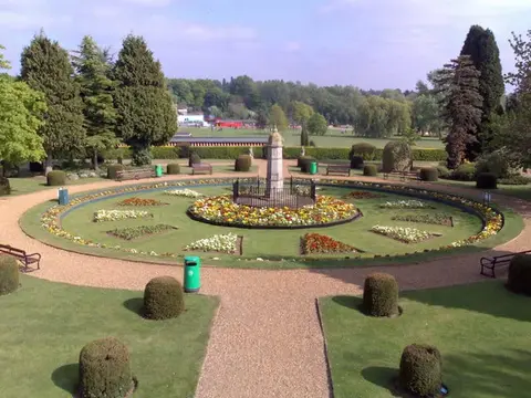 Photo of Wicksteed Park, a visitor attraction near Lowick, Northamptonshire, central England.