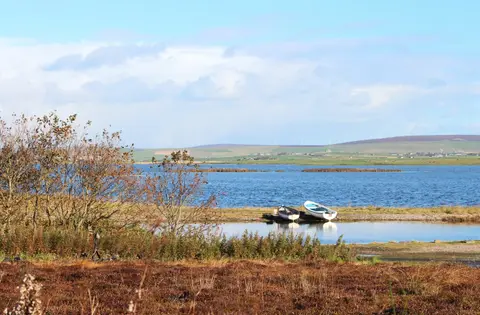 Photo of Loch of Harray, a loch near Dounby in Hoy and West Mainland, the Orkney Islands, the Scottish Highlands and Islands.