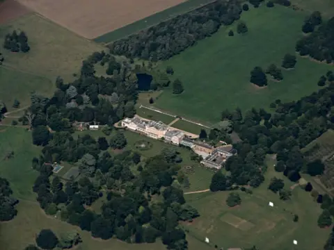 Photo of Southill Park, a Grade II* registered house & garden near Old Warden, Bedfordshire, eastern England.