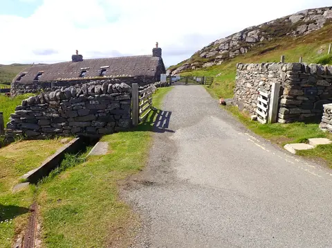 Photo of Gearrannan Blackhouse Village, a visitor attraction near Carloway, Na h-Eileanan Siar, the Scottish Highlands and Islands.