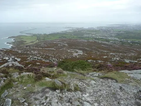 Photo: Holyhead Mountain, a 220m hill in Anglesey, north Wales.
