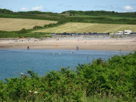 Photo of West Angle Bay, a beach in Pembrokeshire, south west Wales.