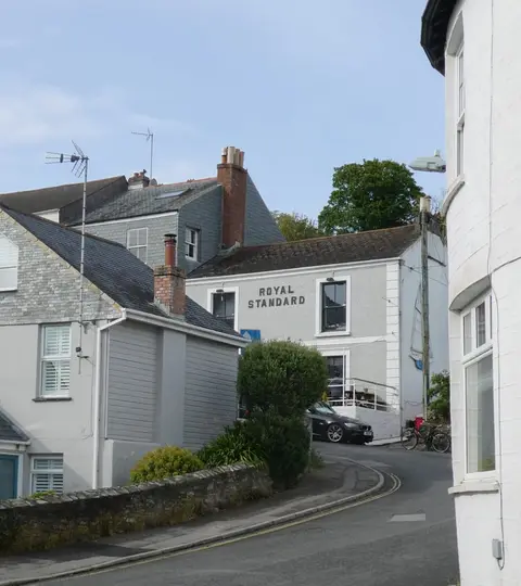 Photo of Flushing, a village in Cornwall, south west England.
