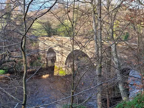 Photo along the River Ayr Way, a long-distance trail running from Glenbuck to Ayr, southern Scotland.