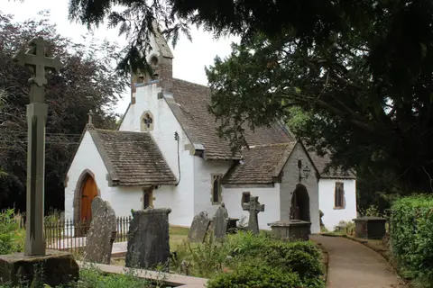 Photo of Church of St Illtyd, a church near Mamhilad, Monmouthshire, south east Wales.