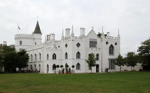 Photo of Strawberry Hill, a Grade II* registered house & garden in London, England.