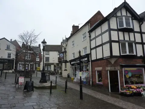 Photo of Ashbourne, a village in Derbyshire, central England.