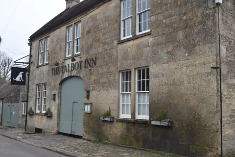 Photo of The Talbot Inn, a gastropub near Mells, Somerset, south west England.