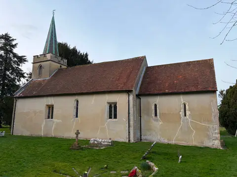 Photo of St Nicholas, Steventon, a church in Hampshire, south east England.