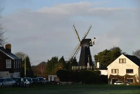 Photo of Meopham Windmill, a windmill in Kent, south east England.