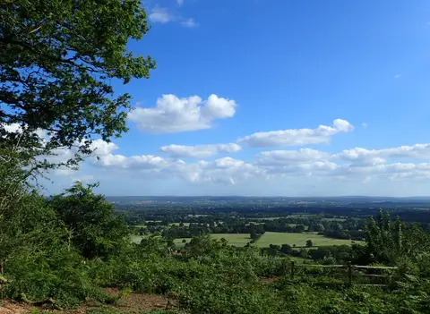 Photo: One Tree Hill, a viewpoint near Ightham, Kent, south east England.