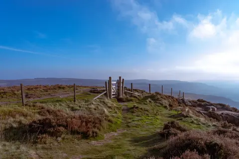 Photo of the North York Moors, a National Park in North Yorkshire, northern England.