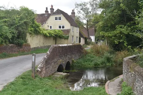 Photo of Warnford, a village in the South Downs, Hampshire, south east England.