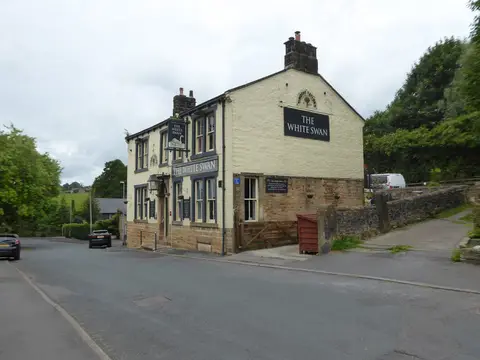 Photo of The White Swan at Fence, a gastropub in Lancashire, north west England.