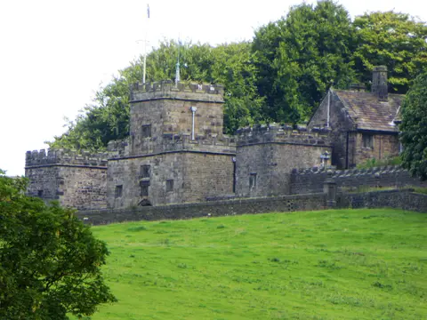 Photo of Hoghton Tower, a Grade II registered house & garden near Mellor, Lancashire, north west England.