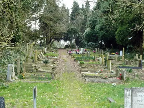 Photo of St Pancras and Islington Cemetery, a Grade II* registered house & garden in London, England.
