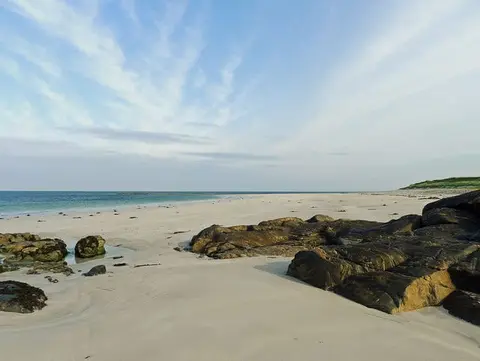 Photo of West Coast Beach, South Uist, a beach near Howmore, Na h-Eileanan Siar, the Scottish Highlands and Islands.