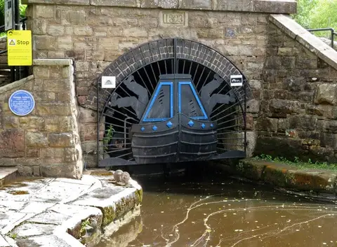 Photo of Diggle, a village in Greater Manchester, north west England.