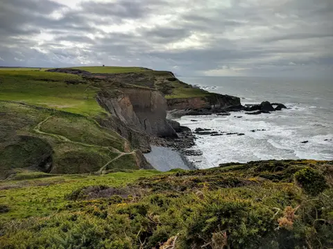 Photo of the Hartland (Cornwall) Heritage Coast, Cornwall, south west England.