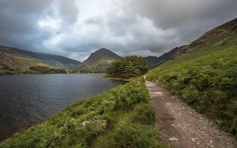 Photo of Buttermere, a village in the Lake District, Cumbria, north west England.
