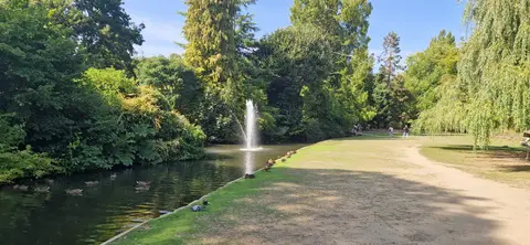 Photo of Ray Mill Island, a visitor attraction near Cookham, Berkshire, south east England.