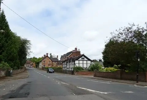 Photo of Hodnet, a village in Shropshire, central England.