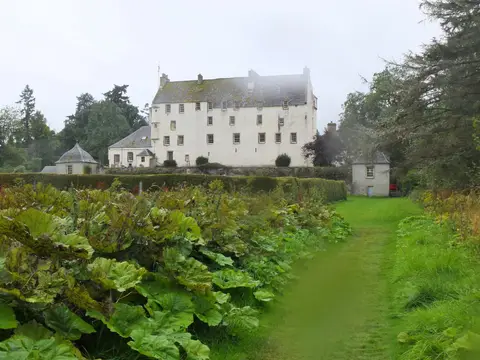 Photo of Traquair House Gardens, a garden near Innerleithen, the Scottish Borders, southern Scotland.