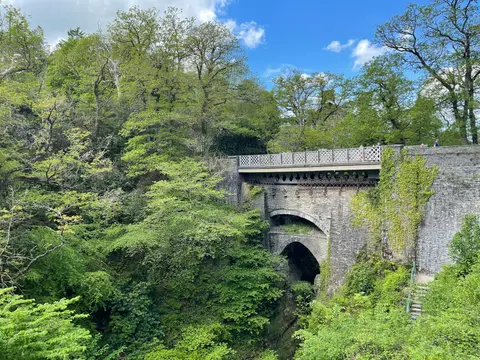 Photo of Devil's Bridge, a village in Ceredigion, mid Wales.