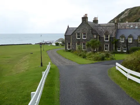 Photo of Knockinaam Lodge, a restaurant near Portpatrick, Dumfries and Galloway, southern Scotland.