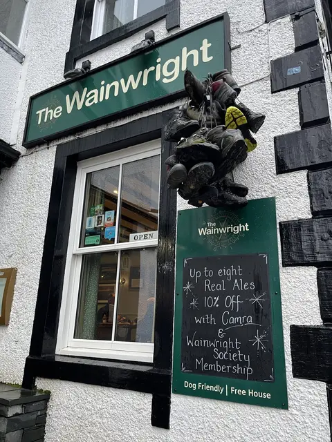 Photo of The Wainwright, a pub near Keswick in the Lake District, Cumbria, north west England.